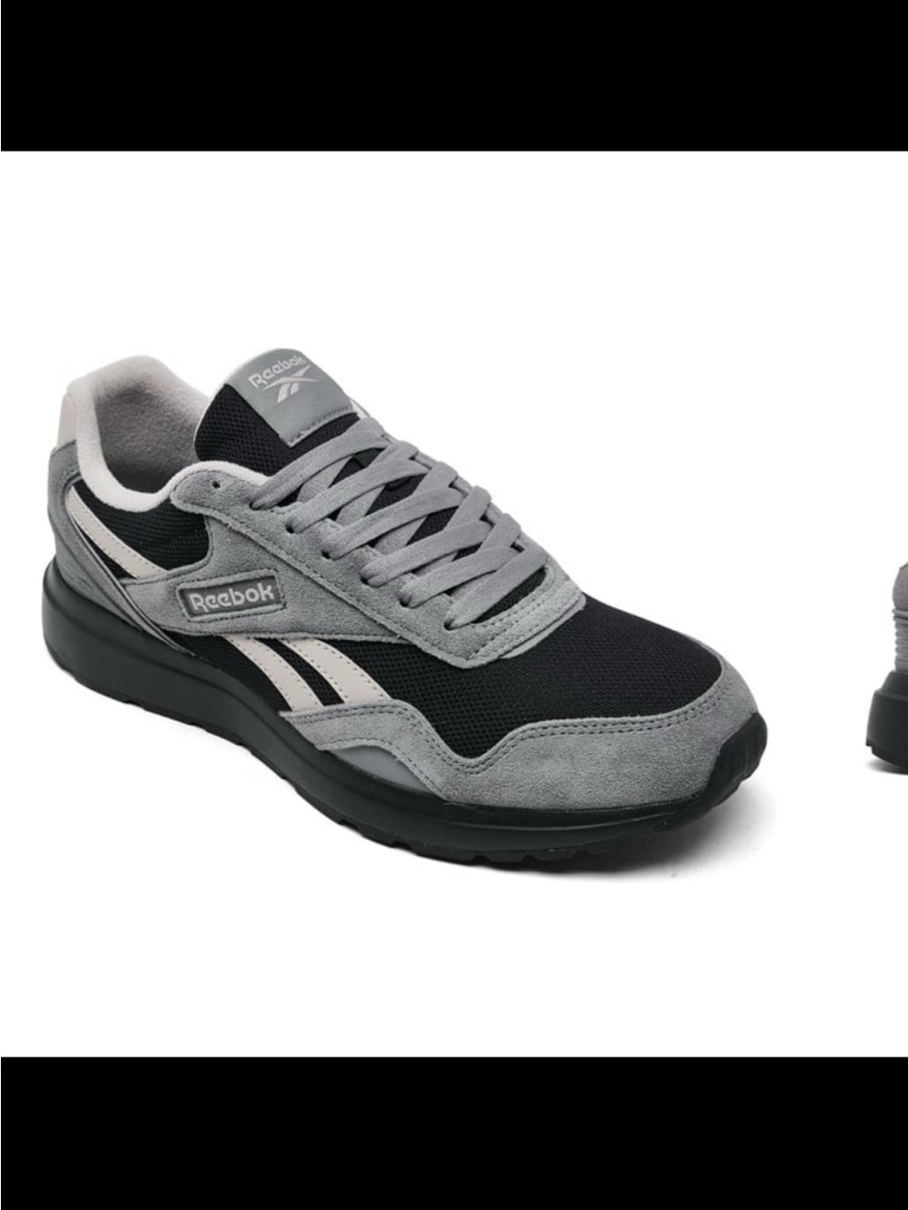 NWB Reebok men’s GL 1100 casual sneakers color black stone gray size 12